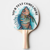 Watercolor Series: Lionfish Tafeltennisbatje (Achterkant)