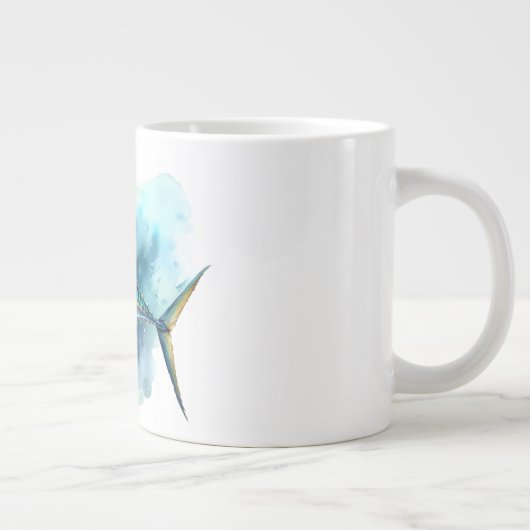 Watercolor Series: Mackerel Grote Koffiekop (Rechts)