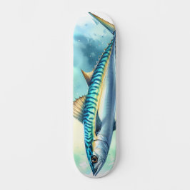 Watercolor Series: Mackerel Persoonlijk Skateboard