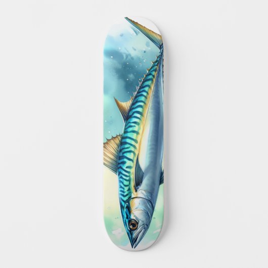 Watercolor Series: Mackerel Persoonlijk Skateboard (Voorkant)