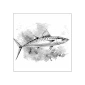 Watercolor Series: Mackerel Rubberstempel (Afrduk)