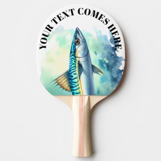 Watercolor Series: Mackerel Tafeltennisbatje (Voorkant)
