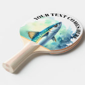 Watercolor Series: Mackerel Tafeltennisbatje (Voorkant Gekanteld)