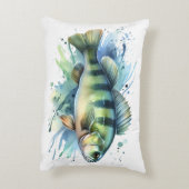 Watercolor Series: Perch Accent Kussen (Achterkant (Verticaal))