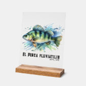 Watercolor Series: Perch Acryl Bord (Hoek)