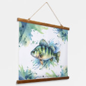 Watercolor Series: Perch Hangend Wandkleed (Gebogen)