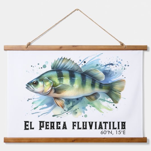 Watercolor Series: Perch Hangend Wandkleed (Voorkant)