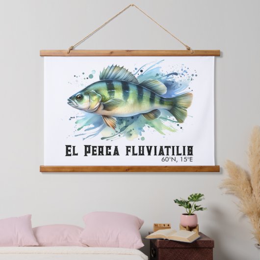 Watercolor Series: Perch Hangend Wandkleed (Slaapkamer)