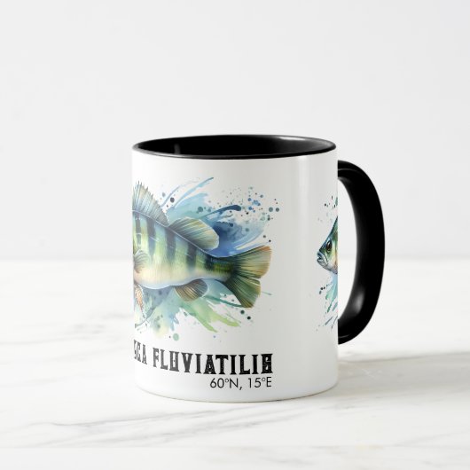 Watercolor Series: Perch Mok (Voorkant rechts)