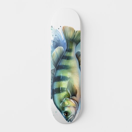 Watercolor Series: Perch Persoonlijk Skateboard (Voorkant)