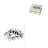 Watercolor Series: Perch Rubberstempel (Gestempeld)