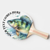 Watercolor Series: Perch Tafeltennisbatje (Zijkant)