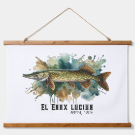 Watercolor Series: Pike Hangend Wandkleed