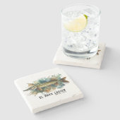 Watercolor Series: Pike Stenen Onderzetter (Zijkant)