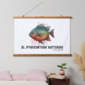 Watercolor Series: Piranha Hangend Wandkleed (Slaapkamer)