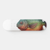 Watercolor Series: Piranha Persoonlijk Skateboard (Horizontaal)
