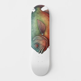 Watercolor Series: Piranha Persoonlijk Skateboard