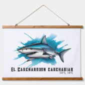 Watercolor Series: Shark Hangend Wandkleed (Voorkant)