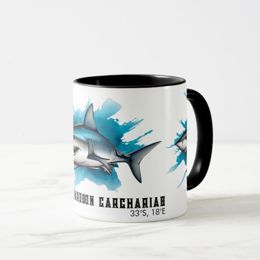 Watercolor Series: Shark Mok (Voorkant rechts)