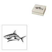 Watercolor Series: Shark Rubberstempel (Gestempeld)