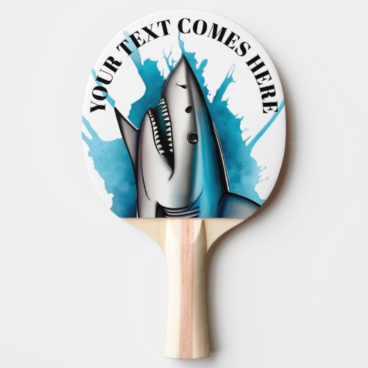 Watercolor Series: Shark Tafeltennisbatje (Voorkant)