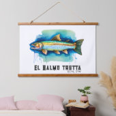 Watercolor Series: Trout/Salmon Hangend Wandkleed (Slaapkamer)