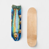 Watercolor Series: Trout/Salmon Persoonlijk Skateboard (Voorkant)