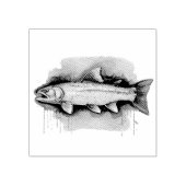 Watercolor Series: Trout/Salmon Rubberstempel (Afrduk)