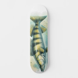 Watercolor Series: Zander/Walleye Persoonlijk Skateboard
