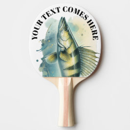 Watercolor Series: Zander/Walleye Tafeltennisbatje