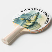 Watercolor Series: Zander/Walleye Tafeltennisbatje (Voorkant Gekanteld)