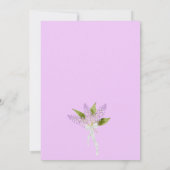 Watercolor Sering Parades/Trouwreceptie Kaart (Achterkant)