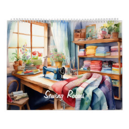 Watercolor Sewing Room Kalender