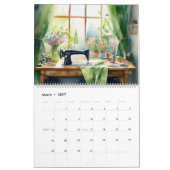 Watercolor Sewing Room Kalender (Mar 2027)