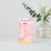 Watercolor Sherbert Sieraden Displaykaarten Visitekaartje (Staand voorkant)
