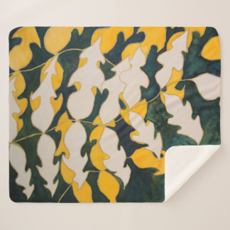 Watercolor Sherpa Blanket Deken