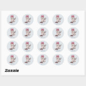 Watercolor Siberische Husky Sticker (Vel)