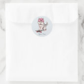 Watercolor Siberische Husky Sticker (Tas)