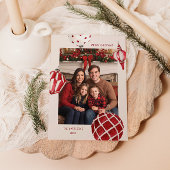 Watercolor Sieraden Foto Feestdagenkaart