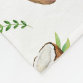 Watercolor Silly Monkeys Fleece Deken (Hoek)