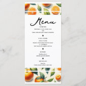 Watercolor Sinaasblad Bruiloftsmenu Menu (Voorkant)