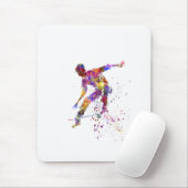 watercolor skater muismat (Met muis)