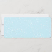 Watercolor Skier Faux Ski Trip Ticket Birthday Kaart (Achterkant)