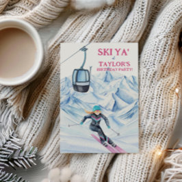 Watercolor Skipartij Kaart