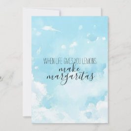 Watercolor Sky Thank You Card Kaart