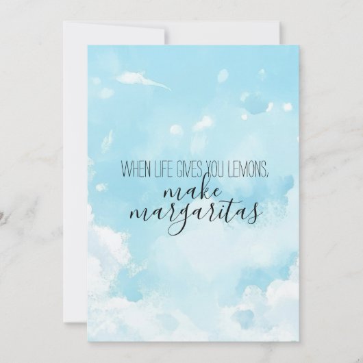 Watercolor Sky Thank You Card Kaart (Voorkant)