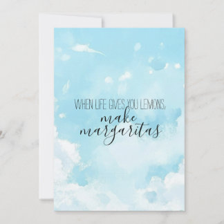 Watercolor Sky Thank You Card Kaart