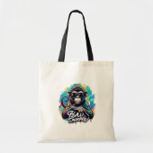Watercolor Slechte Aap Boodschappentas Tote Bag (Voorkant)