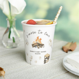 Watercolor S'more Baby Shower Papieren Bekers