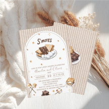 Watercolor S'more om van baby shower te houden